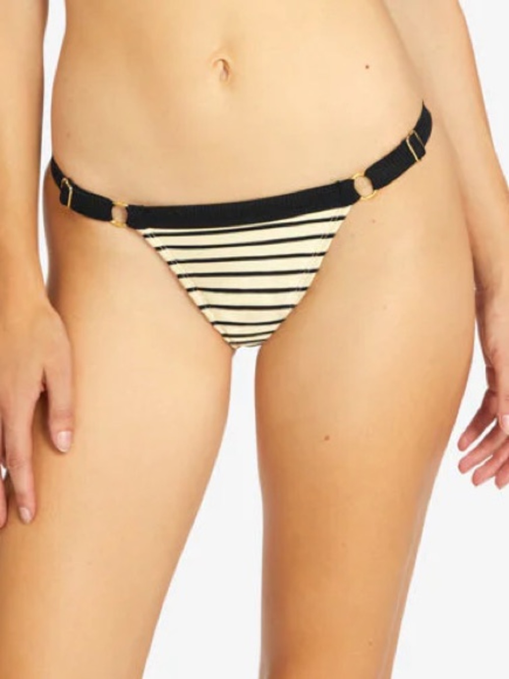 Robin Piccone Parker Tab Striped Bikini Bottoms